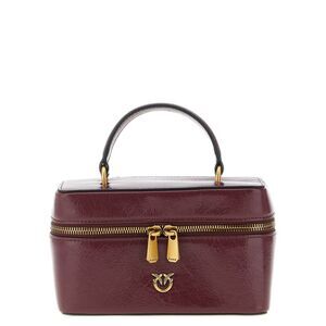 PINKO Bordeaux Calfskin Crossbody Women's Bag